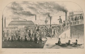 Hungerford Pier tijdens de uren van de Godsdienstoefening