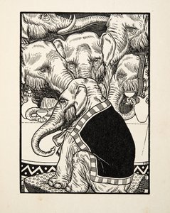 Een Komedie van Viervoeters, uit Honderd Anekdotes van Dieren, uitgegeven 1924 door Percy J. Billingshurst