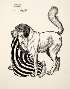 Een goede vinder, uit Honderd anekdotes van dieren, pub. 1924 door Percy J. Billingshurst