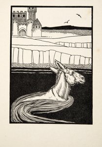 Een ezel weggegooid, uit Honderd anekdotes van dieren, pub. 1924 door Percy J. Billingshurst