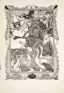 Frontispice, uit Honderd Anekdotes van Dieren, uitgegeven 1924