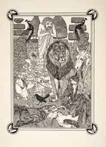 Frontispice, uit A Hundred Fables of Aesop, uitgegeven 1903 door Percy J. Billingshurst