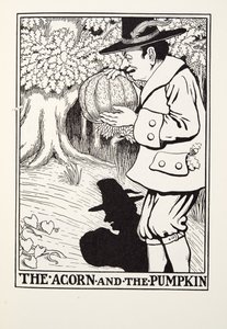 De Eikel en de Pompoen, uit Fontaine Fabels, uitgegeven 1905