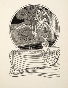 De vanger gevangen, uit Honderd anekdotes van dieren, pub. 1924 door Percy J. Billingshurst