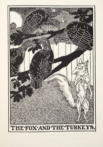 De Vos en de Kalkoenen, uit Fontaine Fabels, uitgegeven 1905