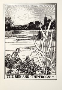 De zon en de kikkers, uit Fontaine Fabels, uitgegeven 1905 door Percy J. Billingshurst