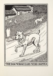 De Hond wiens Oren waren Geknipt, uit Fontaine Fabels, uitgegeven 1905