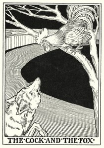 Fabels van La Fontaine: De haan en de vos door Percy James Billinghurst