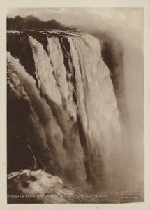 Victoriawatervallen, de hoofdwaterval vanaf Cataract-eiland door Percy M. Clark