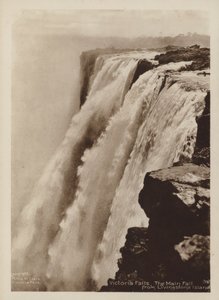 Victoria Falls, De Hoofdfall vanaf Livingstone Island door Percy M. Clark