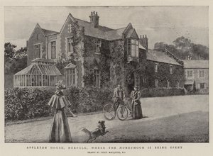 Appleton House, Norfolk, waar de huwelijksreis wordt doorgebracht