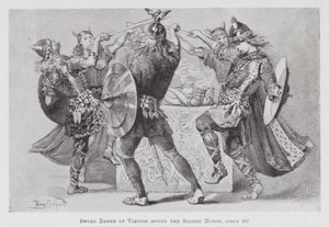 Dansen: Zwaarddans van Vikingen rond de Heilige Hoorns, circa 900
