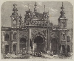 Poort van de Kaiserbagh in Lucknow door Percy Macquoid