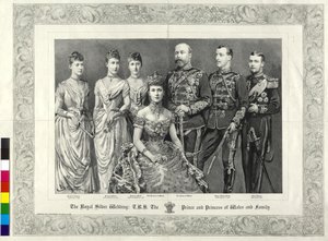 De latere koning van Engeland Britse koninklijke familie 1888 door Percy Macquoid