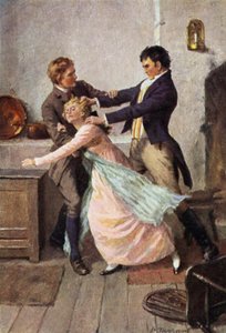 Illustratie voor Wuthering Heights door Emily Bronte door Percy Tarrant