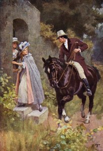 Illustratie voor Wuthering Heights door Emily Bronte door Percy Tarrant