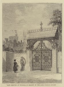Poort opgericht in Windsor ter nagedachtenis aan de overleden Charles Knight door Percy William Justyne