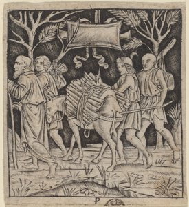 Abraham en Isaak op Weg naar de Berg Moria door Peregrino da Cesena