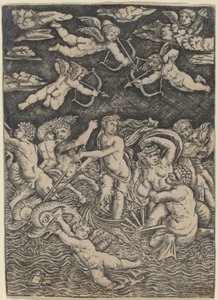 De Triomf van Galatea door Peregrino da Cesena