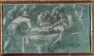 Graflegging van Jezus door Perino del Vaga