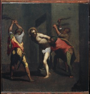 Passie van Christus: De Geseling door Perino del Vaga