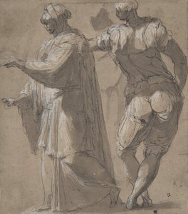 Twee staande mannelijke figuren, 1501-47