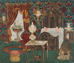 Slaapkamer, 1882 door Perkins Harnly