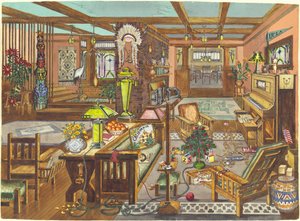 "California Mission Style" Interieur