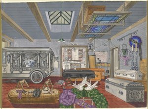 Garage van begrafenisondernemer, 1917