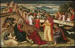 De Aanbidding der Wijzen, c. 1525 door Permeniatis Ioannis