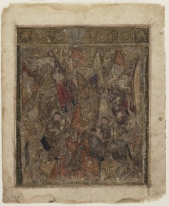 Een jacht in de bergen, uit een Shahnama door Persian School