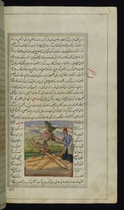 Een aap en een timmerman uit Lichten van Canopus door Persian School