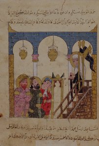 Abu-Zayd predikend in de moskee van Samarkand uit 