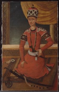 Aga Muhammad Khan Qajar, ca. 1820 door Persian School