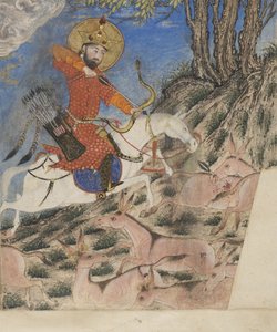 Bahram Gur jaagt op onagers