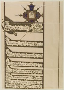 Firman (Koninklijk Edict) met het zegel van Muzaffar al-Din Shah Qaja, 1897 door Persian School