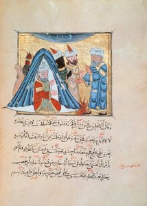 Illustratie uit de Maqamat (De Bijeenkomsten) van Al-Hariri door Persian School