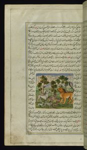 Leeuw en andere dieren uit Lichten van Canopus door Persian School