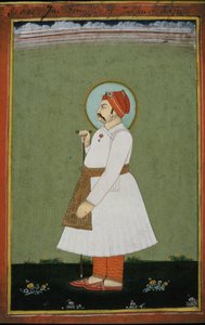 Portret van Maharaja Jai Singh II (1700-44) van Jaipur door Persian School