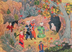 Sultan Iskandar bezoekt een kluizenaar, uit de 