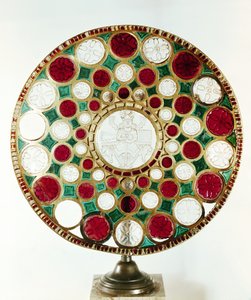 De beker van Salomo, met een reliëf cameo van een koning, Sassanidische Periode (226-651)