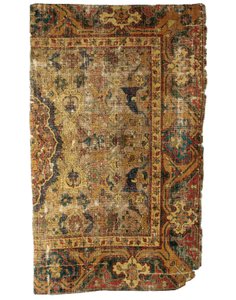 Ongebruikelijk klein Tabriz medaillon tapijtfragment, Noordwest-Perzië, eerste helft 16e eeuw