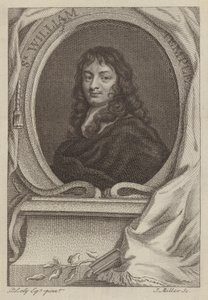 Sir William Temple, Engelse diplomaat en schrijver (gravure) door Peter (after) Lely