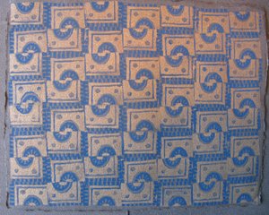 Blauw en goudpatroon door Peter A Ford