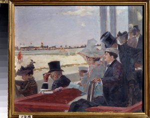 Paardenrennen door Peter Alexandrovich Nilus