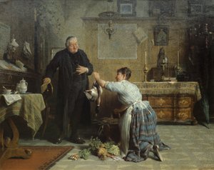 Het diner van de priesters door Peter Baumgartner