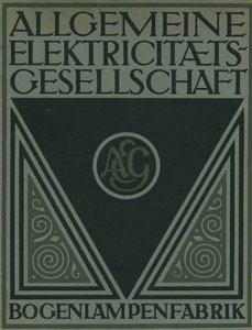 Titelpagina van een AEG productbrochure