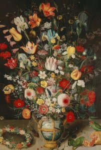 Vaas met bloemen. Rond 1620