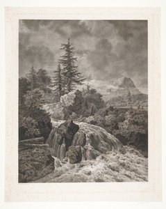 Landschap met waterval