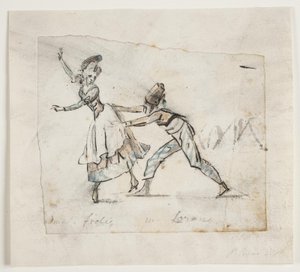 Anine Frölich en Pierre Jean Laurent in een scène uit Galeotti